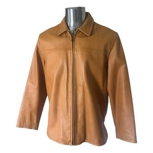 Wilsons Leather Tan Bomber Jacket